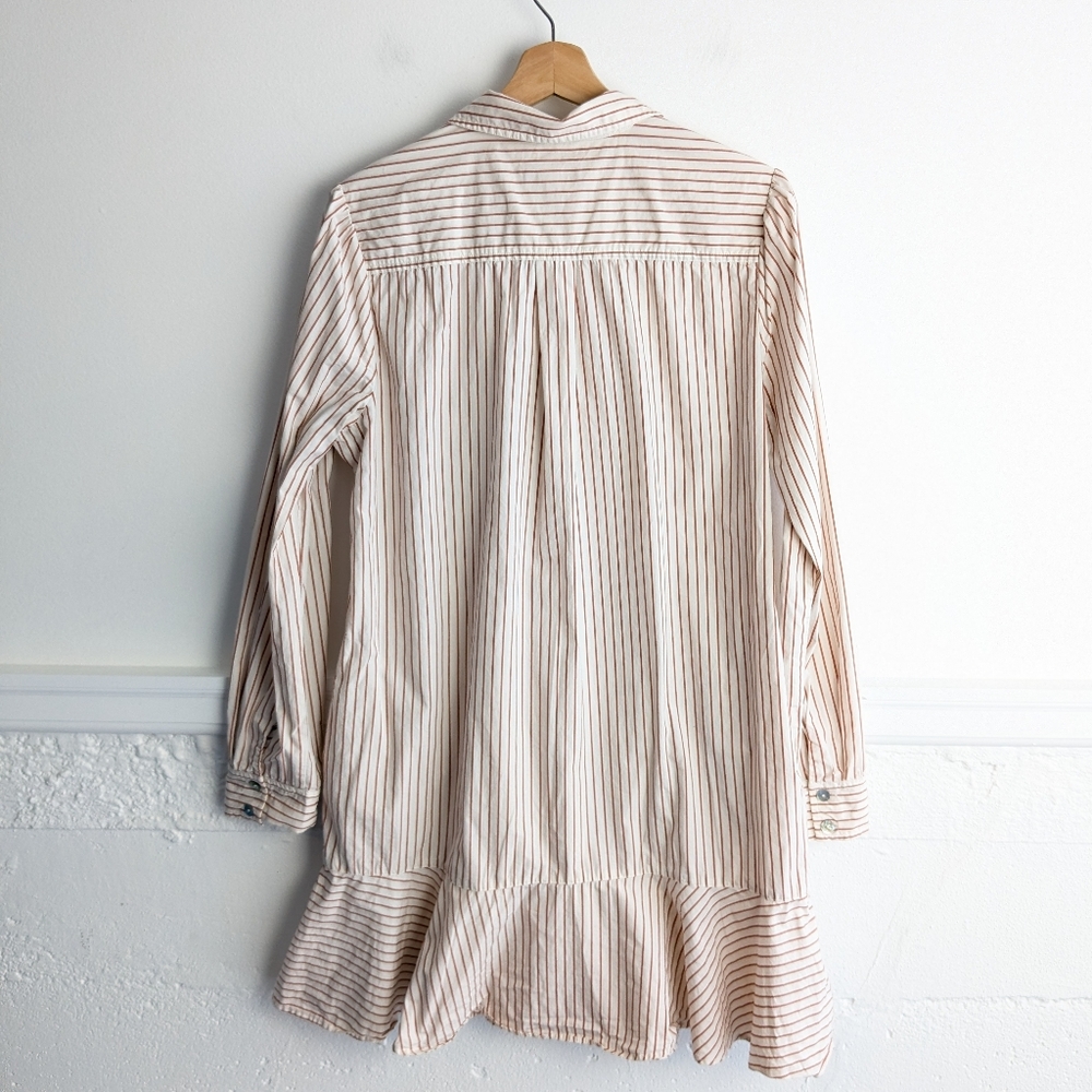 Quince • Organic Cotton Poplin Drop Waist Shirt Dress - Picture 6 of 9